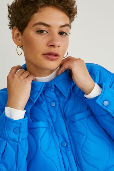 Damen - Steppjacke - blau