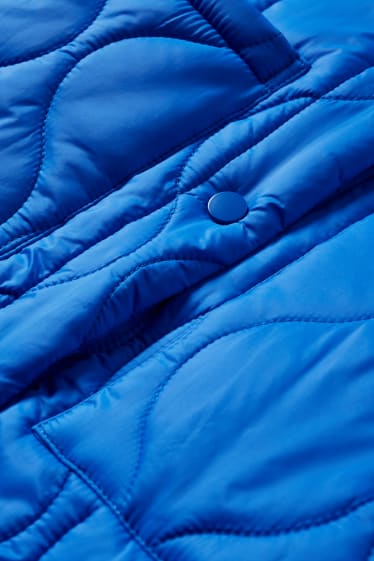 Dames - Gewatteerde jas - blauw