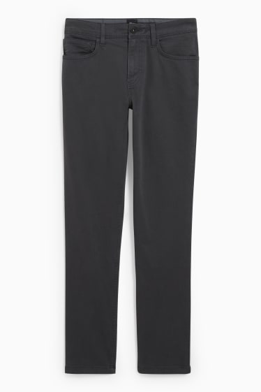 Hommes - Pantalon - slim fit - Flex - LYCRA® - gris foncé