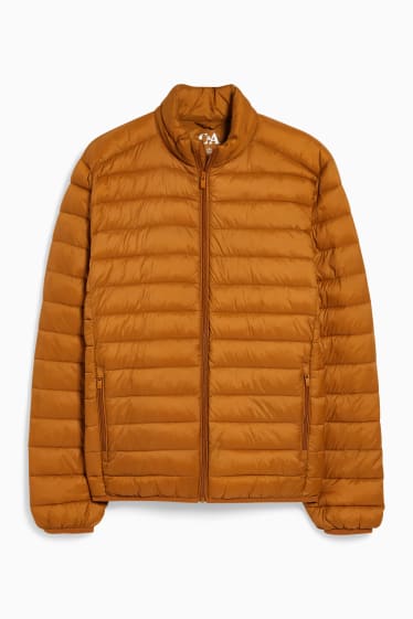 Men - Quilted jacket  - havanna