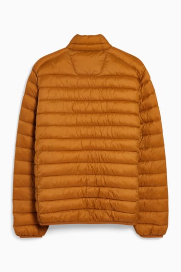 Men - Quilted jacket  - havanna