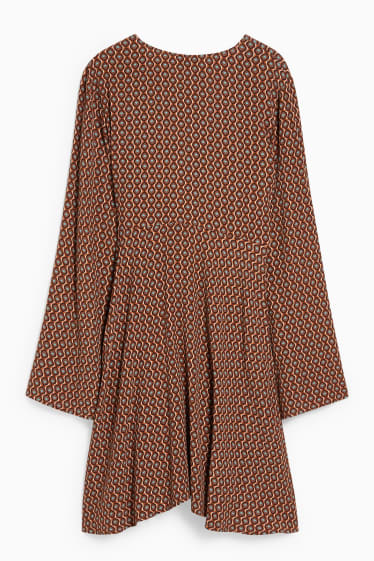 Women - CLOCKHOUSE - dress - patterned - brown