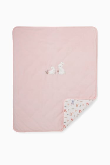 Babies - Baby blanket - patterned - rose