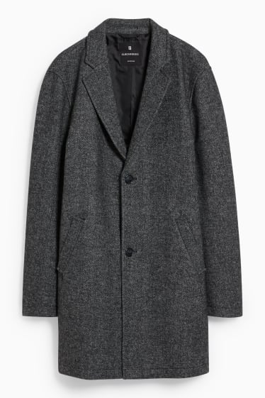 Hommes - CLOCKHOUSE - manteau - matière recyclée - gris chiné
