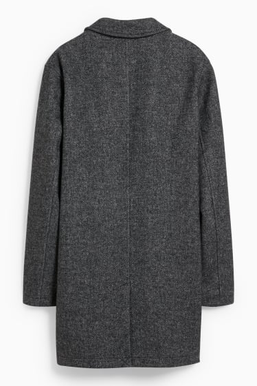 Hommes - CLOCKHOUSE - manteau - matière recyclée - gris chiné
