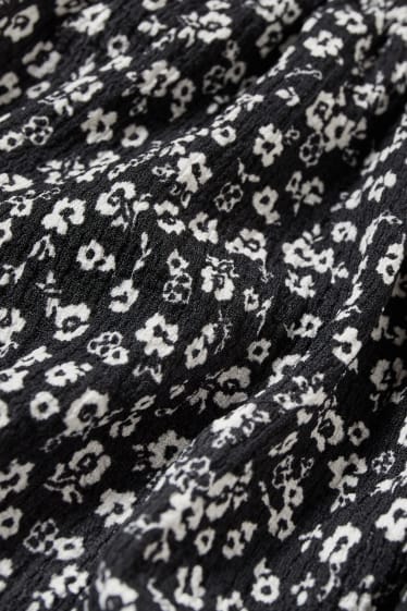Femmes - CLOCKHOUSE - robe - à fleurs - noir / blanc