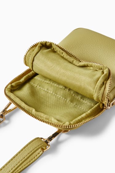 Mujer - Bolso para el móvil - polipiel - verde claro