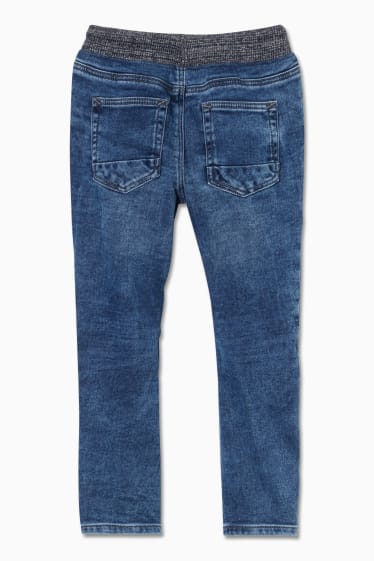 Dětské - Curved jeans - jog denim - džíny - modrošedé