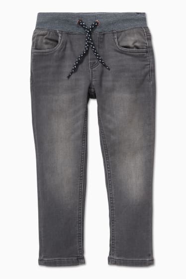 Dětské - Straight jeans - jog denim - džíny - šedé