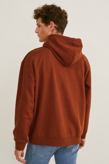 Heren - Hoodie - bruin