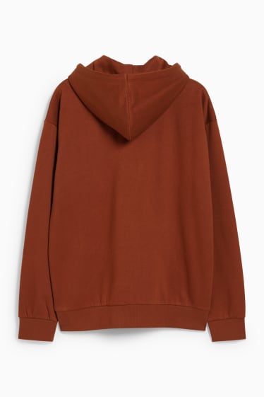 Heren - Hoodie - bruin