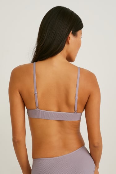 Damen - Bralette - wattiert - hellviolett