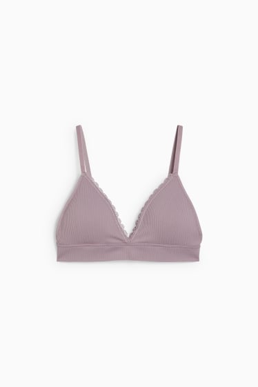 Femei - Bralette - vătuit - violet deschis