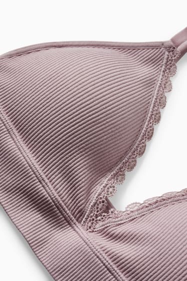 Damen - Bralette - wattiert - hellviolett