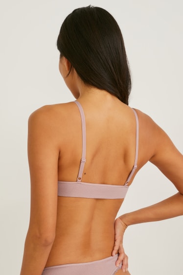 Damen - Bralette - wattiert - rosa