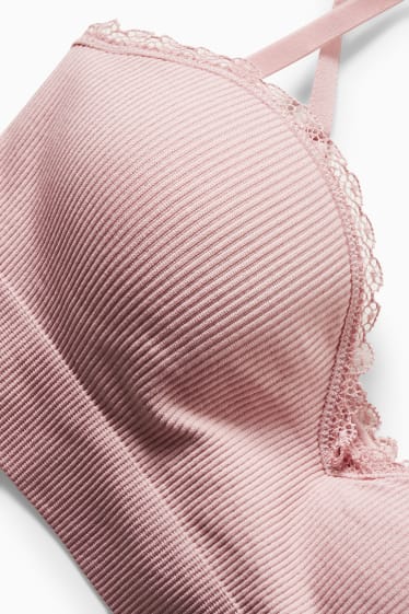 Femmes - Soutien-gorge avec armatures - BALCONETTE - ampliforme - rose