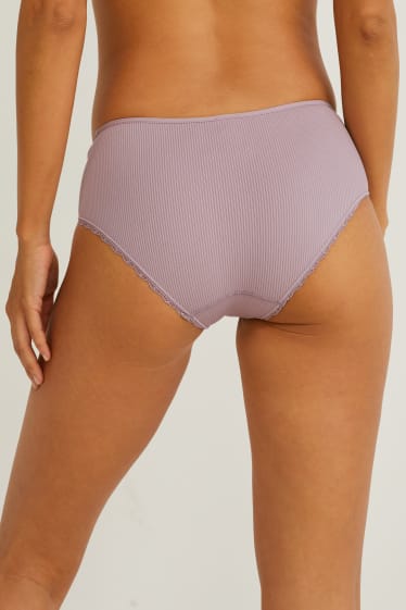 Femmes - Lot de 2 - shortys - violet clair