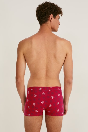 Hommes - Lot de 2 - boxers - LYCRA® - rouge / bleu foncé