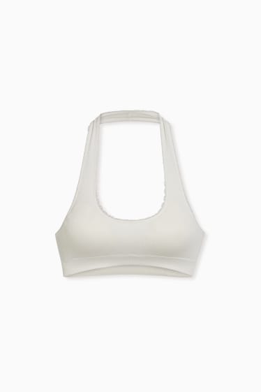 Damen - Bralette - wattiert - cremeweiss