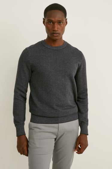 Men - Jumper - black / dark gray