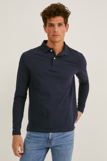 Men - Polo shirt - dark blue