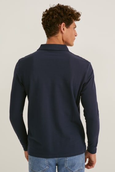 Men - Polo shirt - dark blue