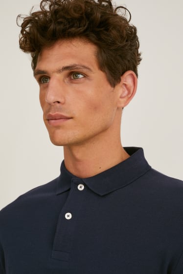 Men - Polo shirt - dark blue