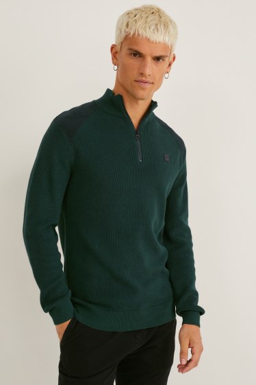 Uomo - Maglione - verde scuro