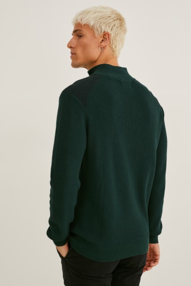 Hommes - Pull - vert foncé