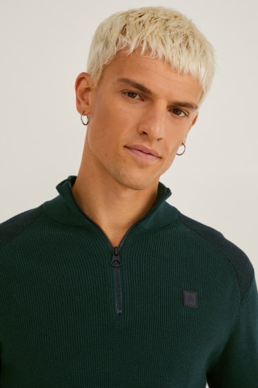 Hommes - Pull - vert foncé