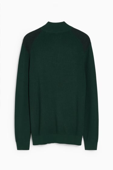 Bărbați - Pulover - verde închis