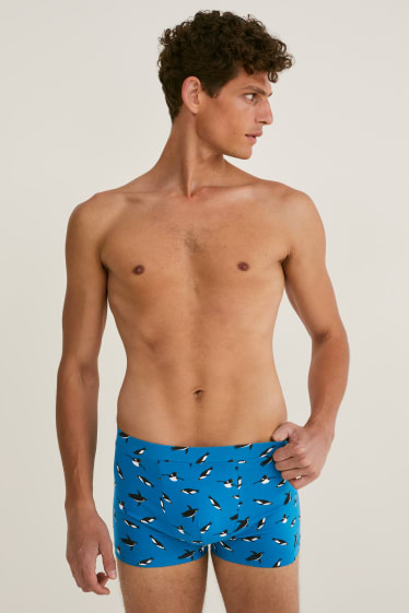 Home - Paquet de 2 - calçotets trunk - LYCRA® - blau