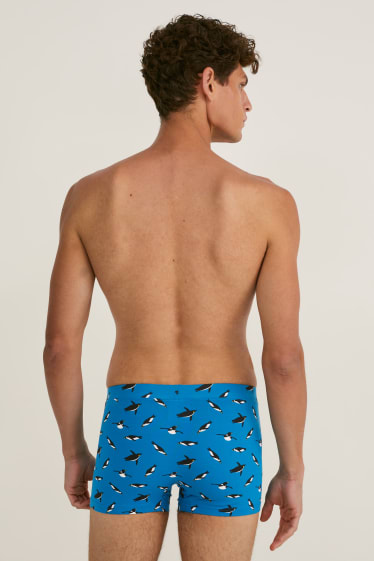 Home - Paquet de 2 - calçotets trunk - LYCRA® - blau