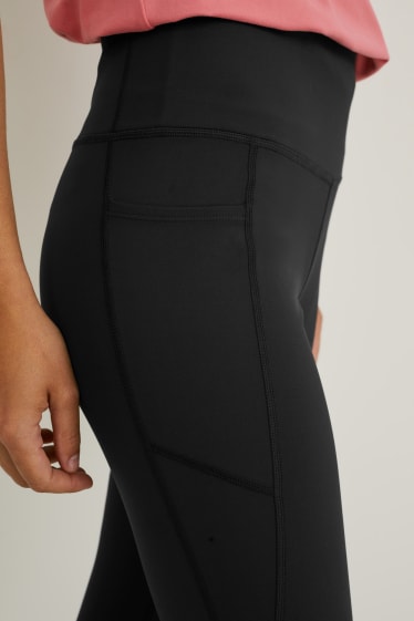 Dona - Leggings esportius - teixit compressiu - ioga - 4 Way Stretch - negre