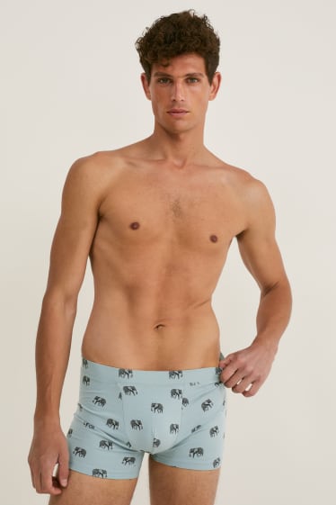 Home - Paquet de 2 - calçotets trunk - LYCRA® - blau fosc