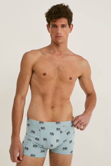 Uomo - Confezione da 2 - boxer aderenti - LYCRA® - blu scuro