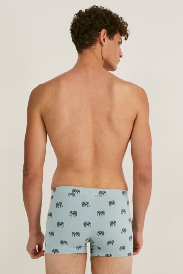 Home - Paquet de 2 - calçotets trunk - LYCRA® - blau fosc