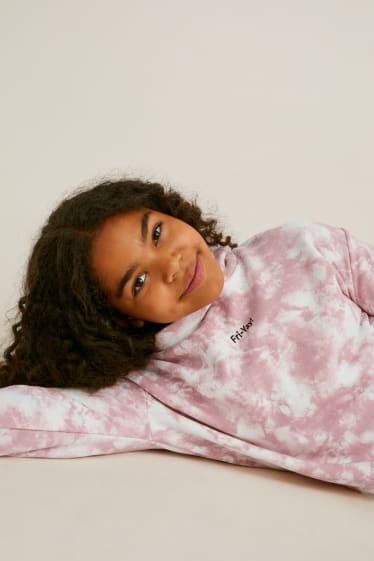 Kinder Mädchen - Extended Sizes - Multipack 2er - Hoodie - weiß / rosa