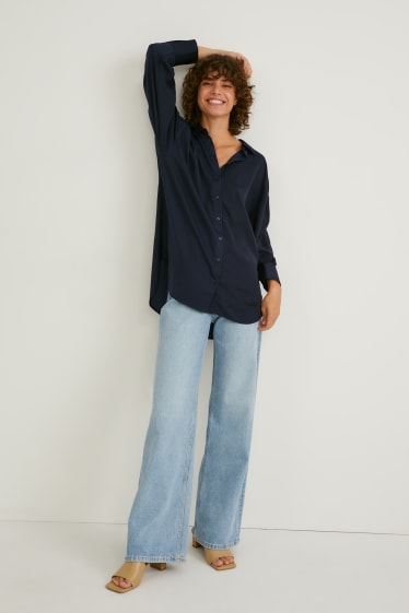 Women - Blouse - dark blue