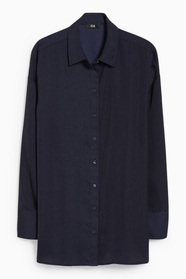 Women - Blouse - dark blue