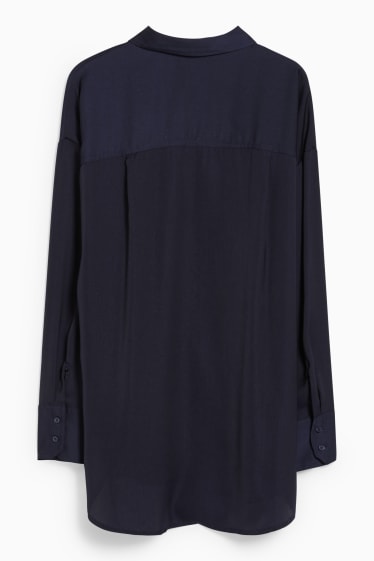 Women - Blouse - dark blue