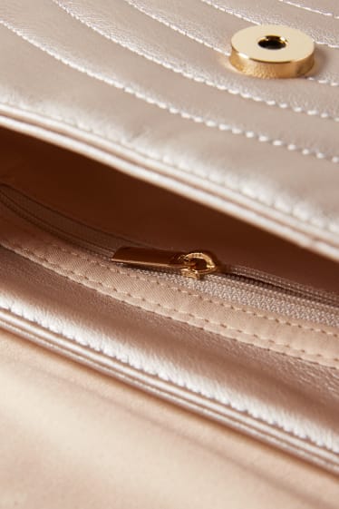 Children - Set - shoulder bag and purse - faux leather - cremewhite