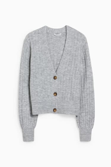 Femmes - Gilet en maille - gris clair chiné