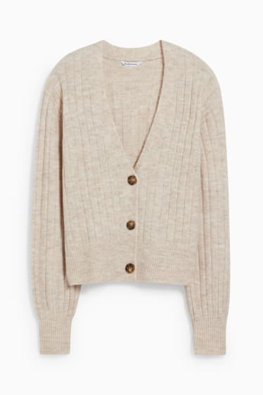 Ragazzi e giovani - CLOCKHOUSE - cardigan - beige melange