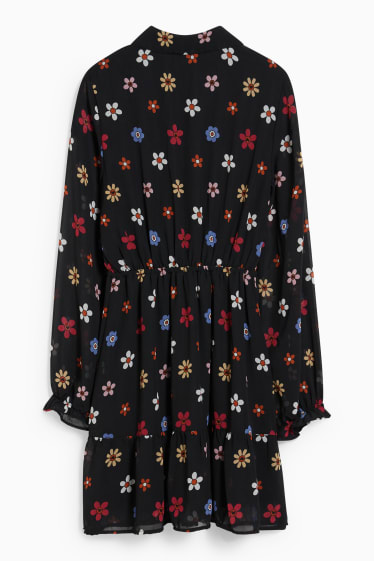 Femmes - CLOCKHOUSE - robe - à fleurs - noir