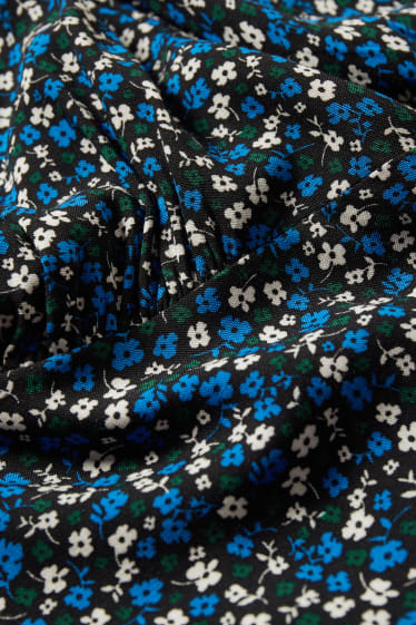 Dospívající a mladí - CLOCKHOUSE - šaty - s květinovým vzorem - modrá/černá