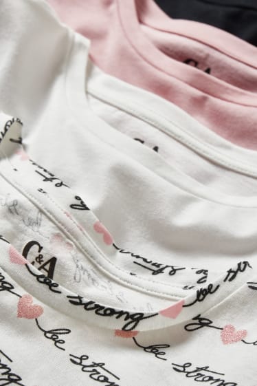 Bambini - Taglie forti - confezione da 4 - maglia a maniche lunghe - bianco