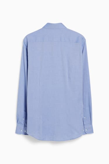 Home - Camisa formal - slim fit - coll kent - fàcil de planxar - blau clar