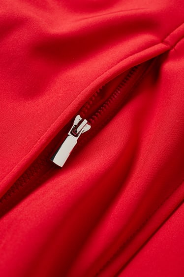 Donna - Giacca softshell con cappuccio - 4 Way Stretch - rosso