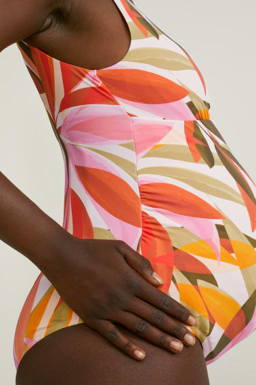 Kobiety - Ciążowy strój kąpielowy - wyściełany - LYCRA® XTRA LIFE™ - pomarańczowy